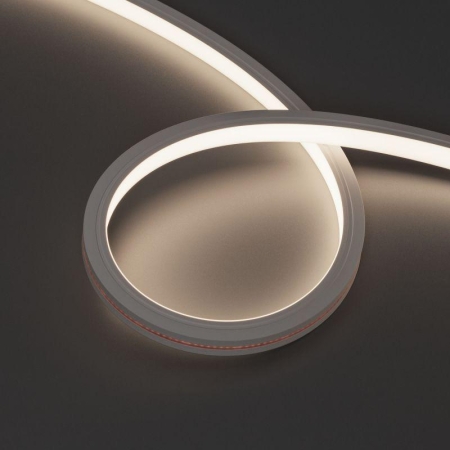 Лента светодиодная MOONLIGHT-TOP-X320-13х12mm 24V Day 4000К 5Вт/м IP67 sauna wire x2 вывод вниз герметичная (уп.15м) Arlight 051131