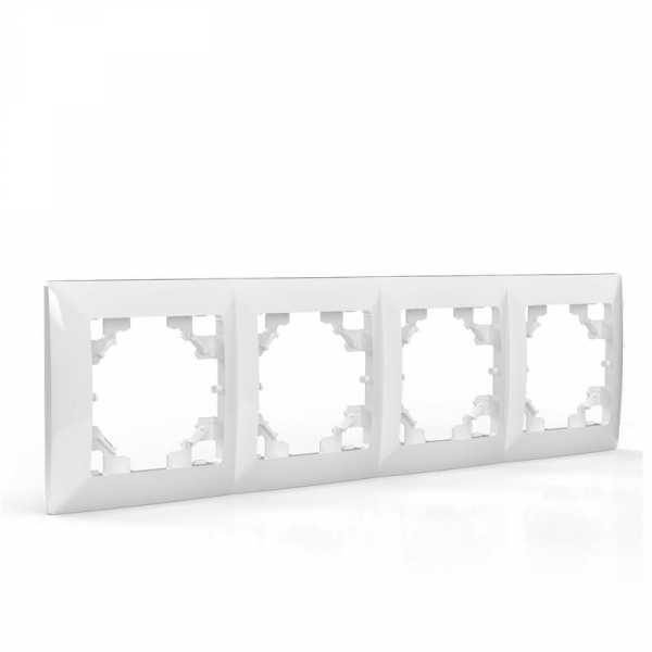 Рамка 4-м AVA бел. TOKOV LIGHT TKL-AV-RM4-C01