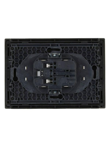 Розетка 2-м СП FORTE&PIANO FP326 10А без заземл. без защ. шторок безвинт. крепл. сер. IEK FP-R20-10-1-K03