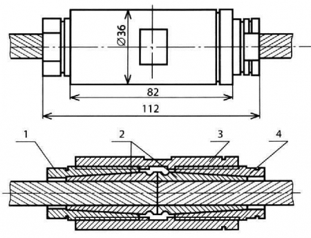 Зажим стыковой цанговый КС-085