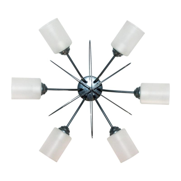 Светильник "Орбиталь" 161 хром (плафон 8461) НСБ 01-6х60-106 Е27 ИУ Элетех 1005404584