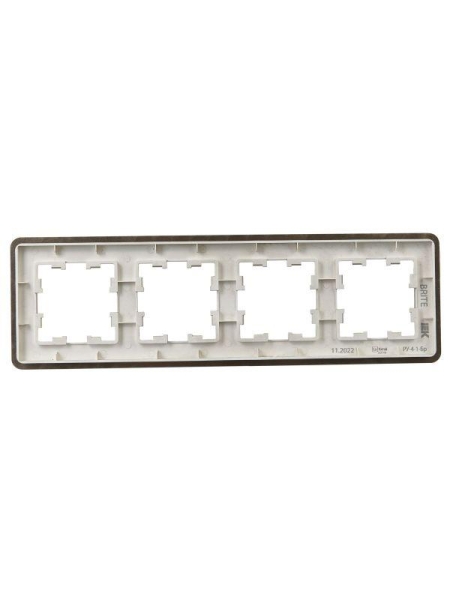 Рамка 4-м BRITE РУ-4-1-Бр метал. латунь RE IEK BR-M42-M-01-K49
