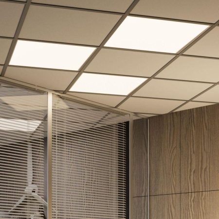 Светильник светодиодный 40Вт 4000К IP40 3800лм 595х595х23мм офисный матов. с равномерной засветкой GAUSS 842161240