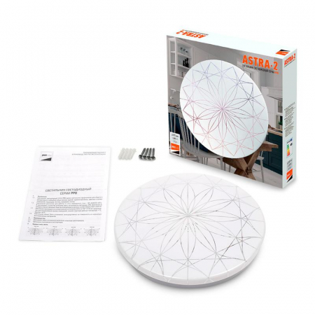 Светильник светодиодный декоративный PPB Astra-2 24Вт 4000К IP20 d320х60 настенно-потолочный бытовой JazzWay 5027022