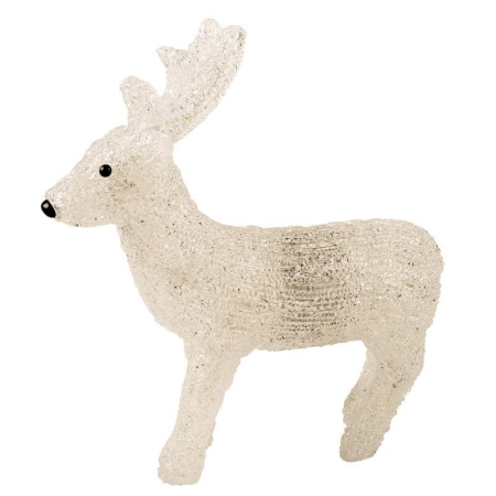 Фигура светодиодная акриловая "Олененок" 30х14х35см 40LED бел. 1Вт 4.5В IP20 элементы питания 3хAA (не в компл.) Neon-Night 513-321