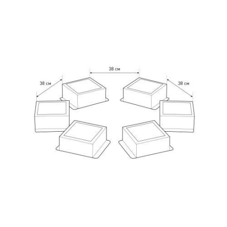 Светильник светодиодный SPO-646-3-4K-W6 36Вт 4000К 3420лм грильято 100х100 домино компл. 6 кубиков и драйвер бел. Эра Б0063062