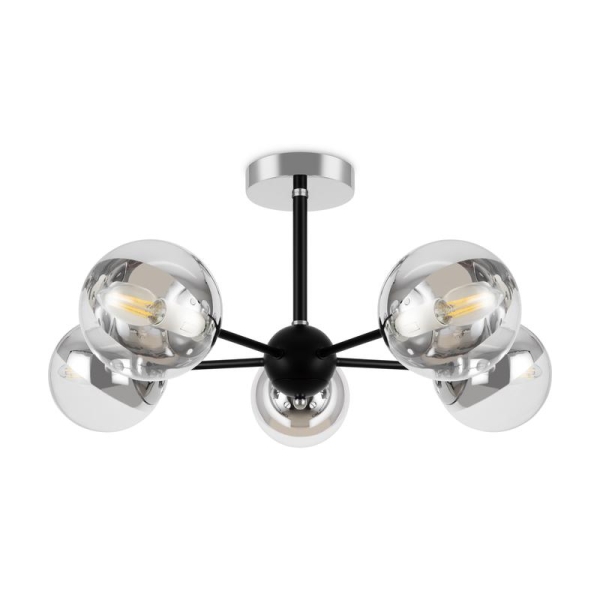 Светильник Sonnet 40Вт E14х5 IP20 подвесной Freya FR5271PL-05B