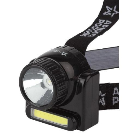 Фонарь светодиодный налобный аккумуляторный GA-501 АР "Гранит" 3ВтCOB+3ВтLED ближний и дальний свет (картон. упак.) Эра Б0030185