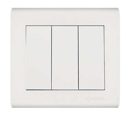 Выключатель 3-кл. Manolya 1вх. 3вых. бел. Makel 41001091