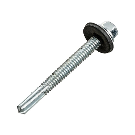 Саморез усиленный КР КРс ZP 5.5х51 оцинк. удлин. сверло (контейнер) (уп.50шт) Zitar 142303