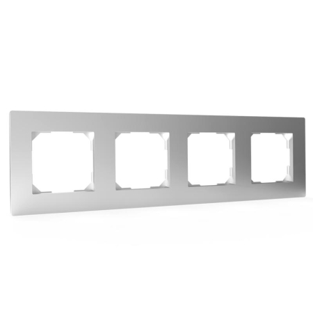 Рамка 4-м Pixel универс. алюм. TOKOV ELECTRIC TKE-PX-RM4-C03