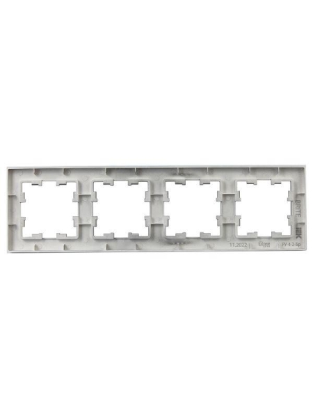 Рамка 4-м BRITE РУ-4-2-Бр стекло маренго матов. IEK BR-M42-G-31-K35