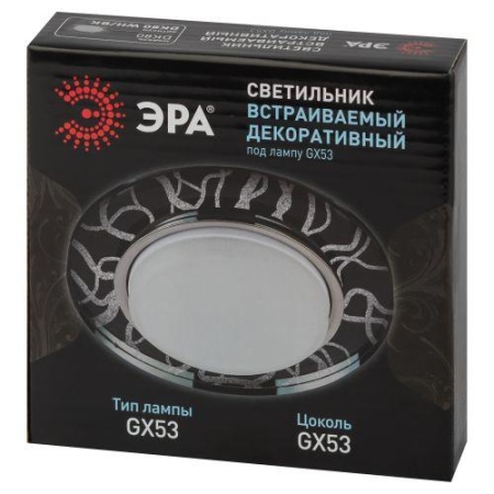 Светильник точечный DK80 WH/BK 13Вт GX53 220В бел./черн. ЭРА Б0019575