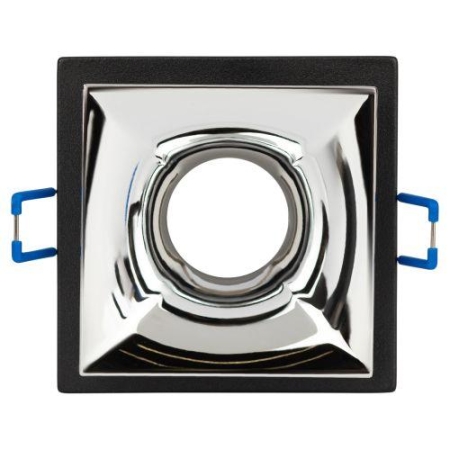 Светильник декоративный KL102 BK/CH MR16 GU5.3 встраив. черн. хром ЭРА Б0056356