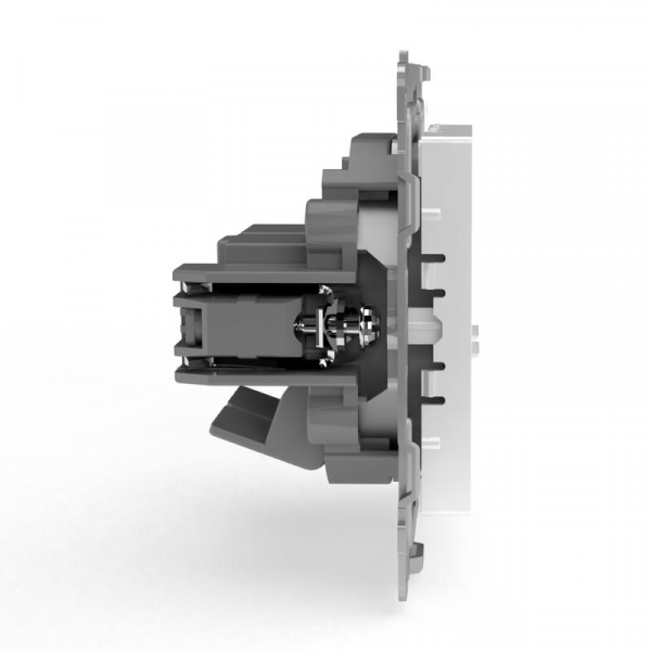 Розетка компьютерная 2-м СП Pixel RJ45 кат.5E механизм бел. TOKOV ELECTRIC TKE-PX-RC2-C01