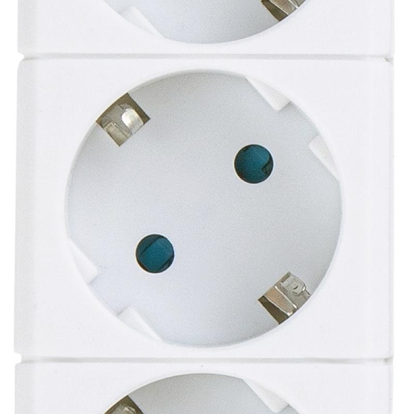 Фильтр сетевой 5х3м с/з со шторками ПВС 3 IP075 2USB 2200Вт 10А бел. Duwi 32592 5