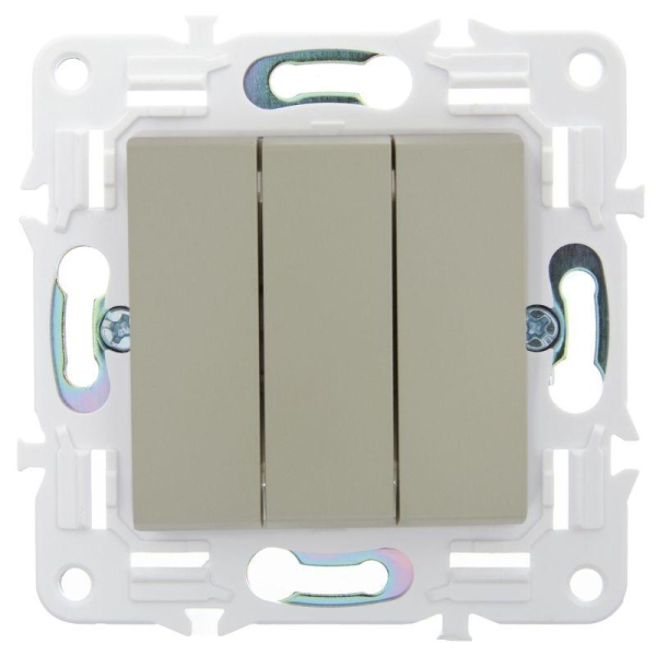 Выключатель 3-кл. SKANDY 10А SK-V11B беж. IEK SK-V30-0-10-K10