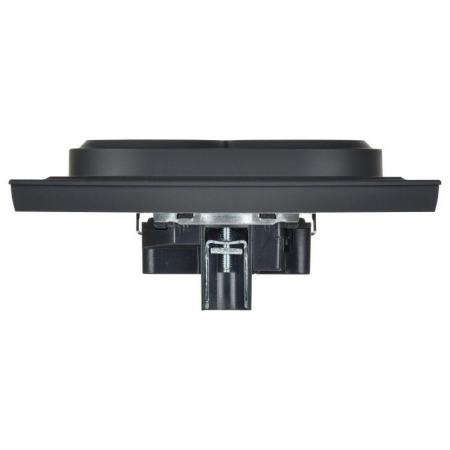 Розетка 2-м СП BRITE РС12-3-БрГ 16А в сборе с заземл. без защ. шторок графит IEK BR-R21-16-K53-F