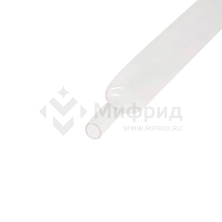 Трубка термоусадочная ТУТ 15/7.5 Н-1 (горючая) прозр. 1м REXANT 21-5009