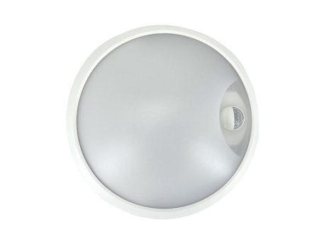 Светильник светодиодный WP 15 C 18W OP 840 D220 WH MDM 220х80мм 18Вт 4000К IP65 ЖКХ круглый пылевлагозащ. с датчиком движения бел. Русский Свет 15071524504