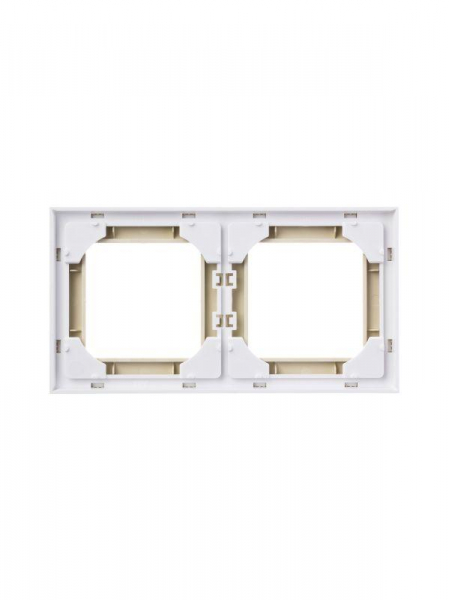 Рамка Levit 2п сл. кость/бел. ABB 2CHH015020A6017
