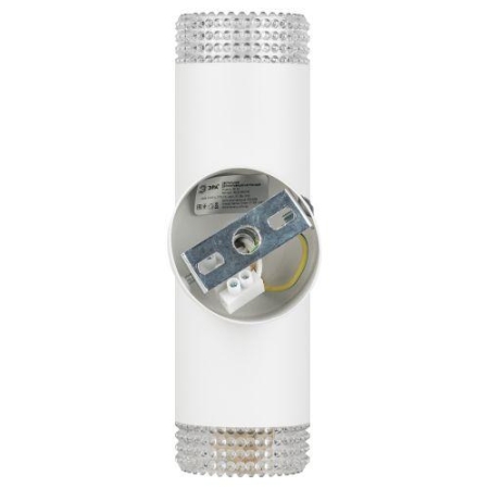 Светильник WL50 WH/TR 2хGU10 2х12Вт IP20 настенный бел. прозр. Эра Б0061195