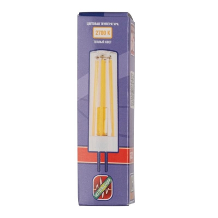 Лампа светодиодная филаментная PLED-G4 PRO 8Вт 2700К 680лм 230В d16.5х65мм JazzWay 5062504