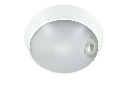 Светильник светодиодный WP 15 C 18W OP 840 D220 WH MDM 220х80мм 18Вт 4000К IP65 ЖКХ круглый пылевлагозащ. с датчиком движения бел. Русский Свет 15071524504