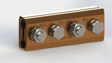 Зажим стыковой болтовой несущего троса КС-056