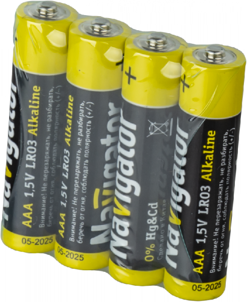 Элемент питания алкалиновый AAA/LR03 14 059 NBT-NPE-LR03-BOX24 (уп.24шт) Navigator 14059