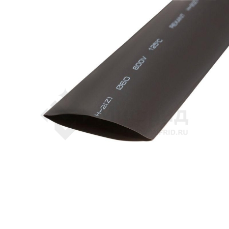 Трубка термоусадочная ТУТ нг 60.0/30.0 черн. 1м Rexant 25-0060