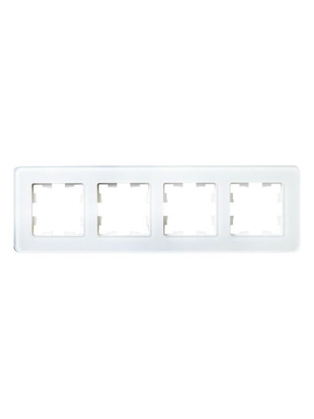 Рамка 4-м BRITE РУ-4-2-Бр стекло бел. RE IEK BR-M42-G-41-K01