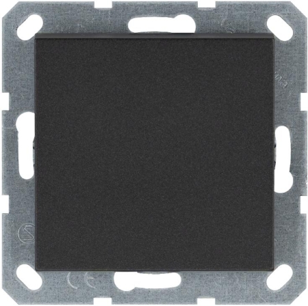 Переключатель проходной 1-кл. 10А IP20 механизм антрацит Jasmart G3012B