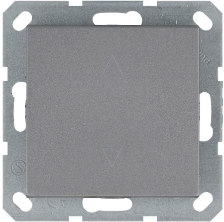 Выключатель для жалюзи 1-кл. 10А IP20 механизм алюм. Jasmart G3018S