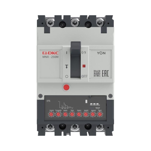 Выключатель автоматический 3P 250А 100кА pro MNX250M при AC415V расцепитель ETS YON MNX250M3PETS0250