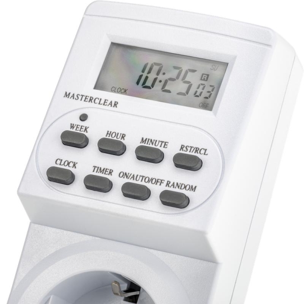 Таймер недельный электронный с заземл. 1.8кВт бел. REV 67073 1