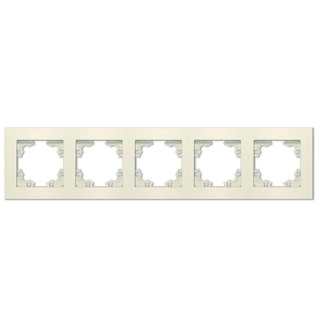 Рамка 5-м Афина универс. сл. кость (ivory) Universal A1042-I