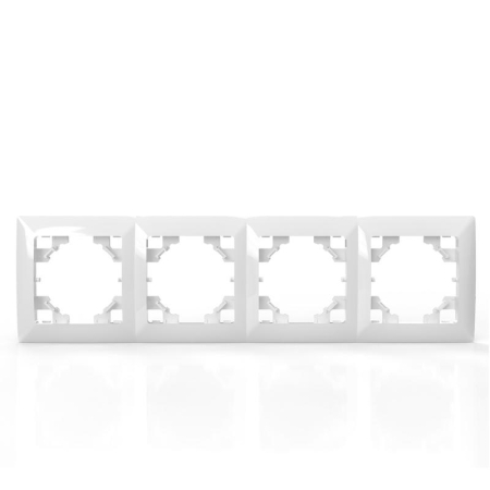Рамка 4-м AVA бел. TOKOV LIGHT TKL-AV-RM4-C01
