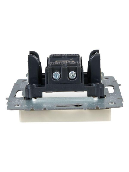 Выключатель 1-кл. СП BRITE ВС10-1-1-БрКр 10А с индик. механизм беж. IEK BR-V10-1-10-K10