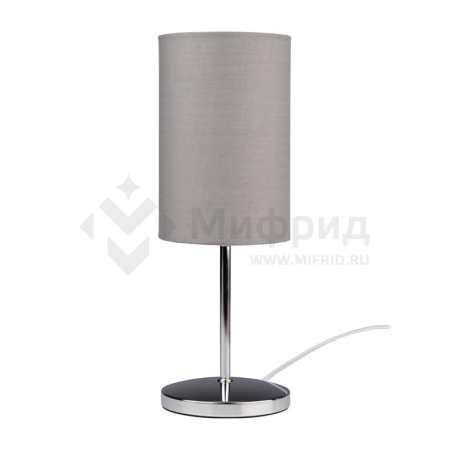 Светильник настольный JH3-01-gy E14 IP20 110х110х310мм метал.; ткань; PVC-пластик сер. JazzWay 5062368