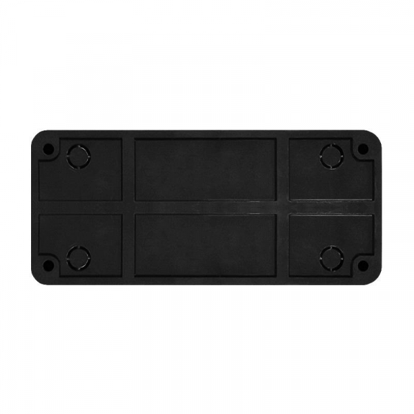 Розетка 3-м ОП Олимп 16А IP20 без заземл. черн. Universal 2217