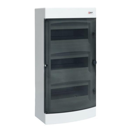 Щит распределительный навесной Unix 3х12мод. IP41 прозр. дверь PROxima EKF ux-3x12-n