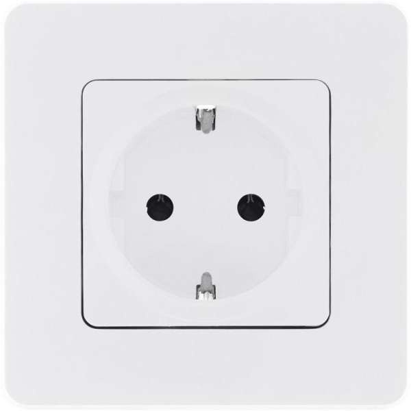 Розетка 1-м СП Inspiria 16А IP20 250В 2P+E немецк. стандарт механизм бел. IEK 673720