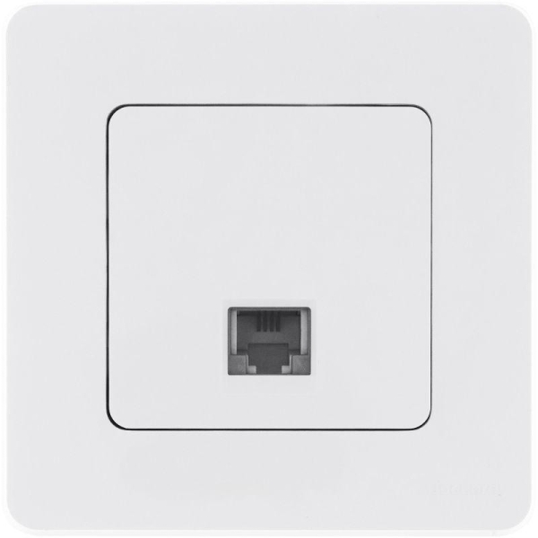 Розетка телефонная Inspiria RJ11 механизм бел. IEK 673820