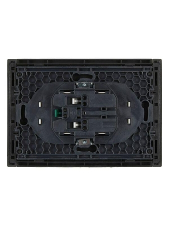 Розетка 2-м СП FORTE&PIANO FP324 16А с заземл. без защ. шторок безвинт. крепл. сер. IEK FP-R21-16-1-K03