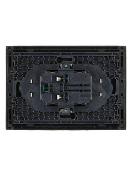 Розетка 2-м СП FORTE&PIANO FP324 16А с заземл. без защ. шторок безвинт. крепл. сер. IEK FP-R21-16-1-K03