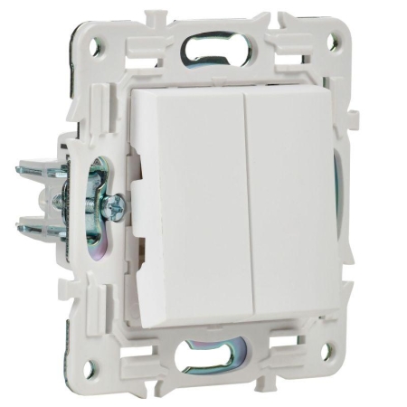 Выключатель 2-кл. SKANDY 10А SK-V04W арктич. бел. IEK SK-V20-0-10-K01