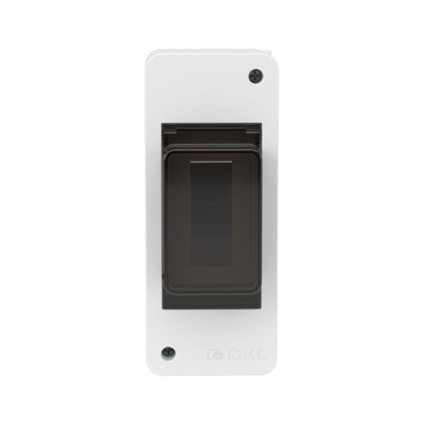 Щиток настенный 2мод. IP41 с тонированной дверцей бел. DKC F02W0WD