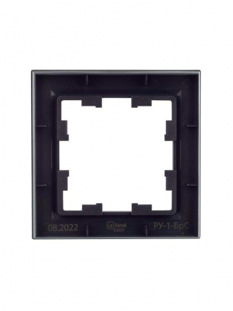 Рамка 1-м BRITE РУ-1-БрС сталь IEK BR-M12-K46