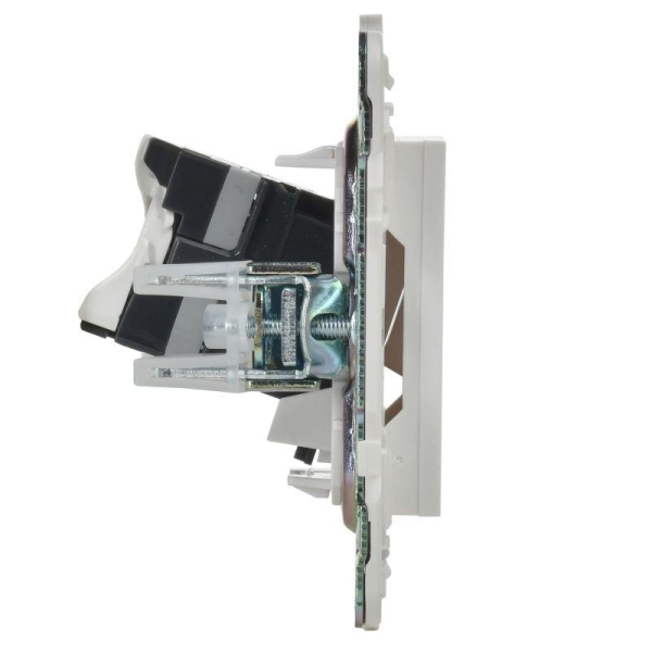 Розетка компьютерная RJ45 кат.5E SKANDY SK-K01W арктич. бел. IEK SK-K10-1-K01